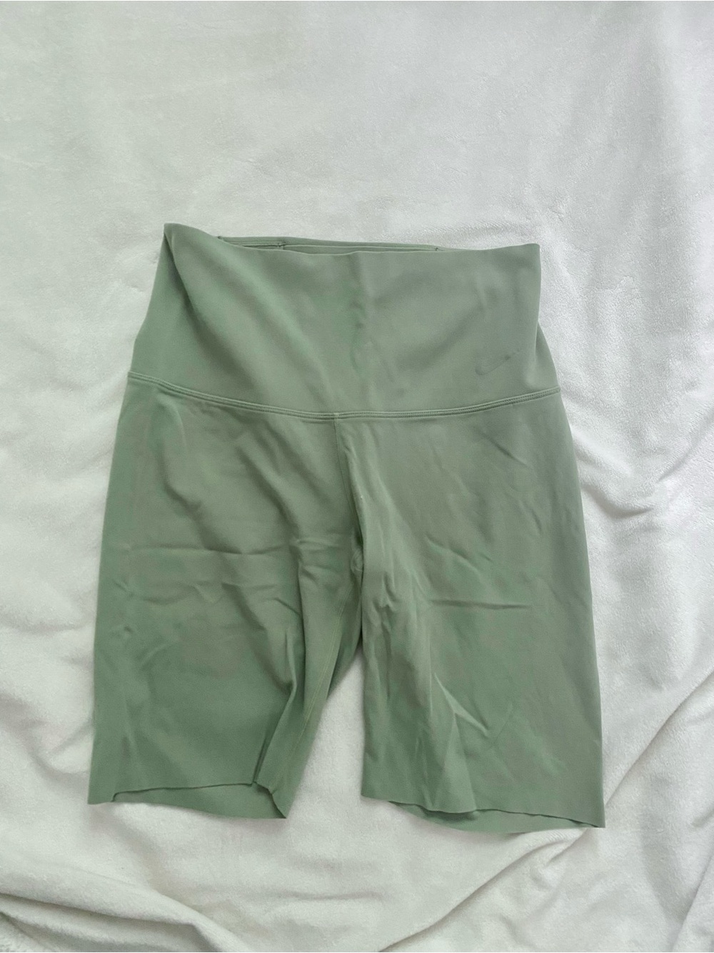 Nike Sage Green High-Rise Bike Shorts